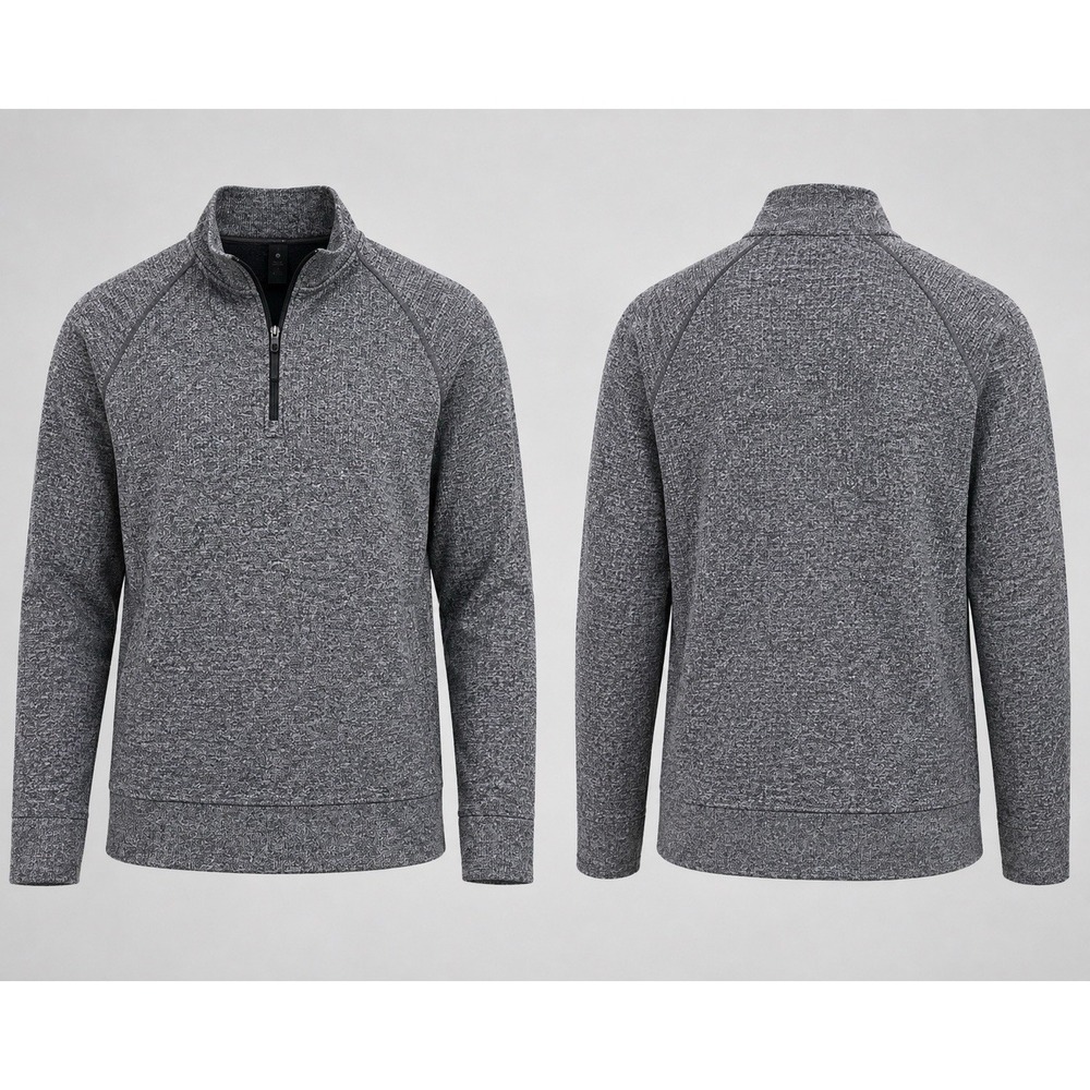 Lululemon Jacket Mens LRG Engineered Warmth Merino Wool Full Zip Texture ribbed